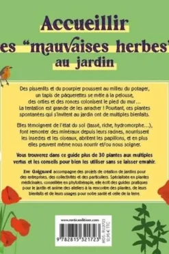 Accueillir les "mauvaises herbes" au jardin, Eve Gaignard