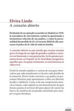A corazon abierto. Edition en espagnol, Elvira Lindo