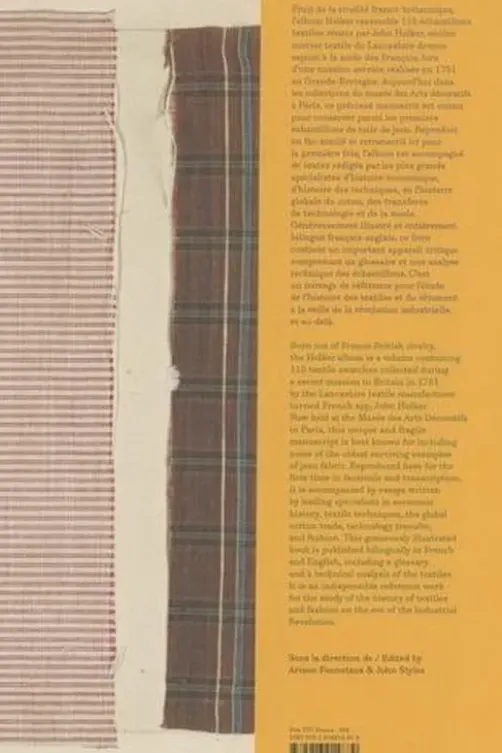Album Holker. Echantillons textiles et espionnage industriel au XVIIIe siècle, Edition bilingue français-anglais, Ariane Fennetaux