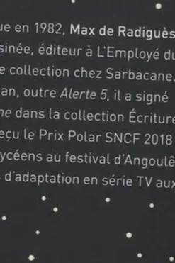 Alerte 5, Max de Radiguès