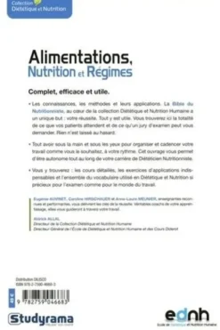 Alimentation, nutrition et régimes . Connaissances, outils, applications, 4e édition, Eugénie Auvinet