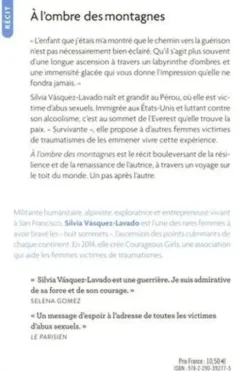 A l'ombre des montagnes, Silvia Vasquez-Lavado