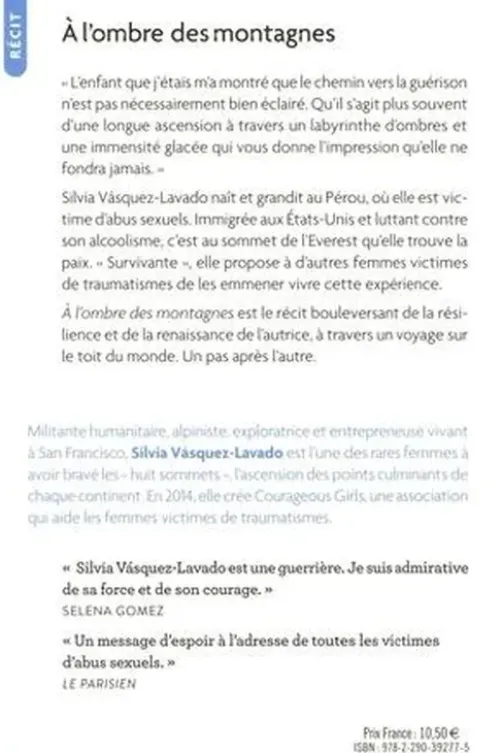 A l'ombre des montagnes, Silvia Vasquez-Lavado