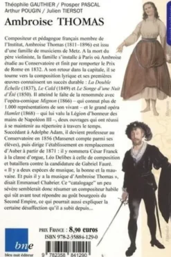 Ambroise Thomas, Théophile Gautier