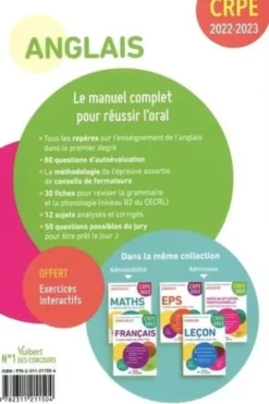 Anglais. Le manuel complet pour réussir l'oral, Edition 2022-2023, Marc Loison