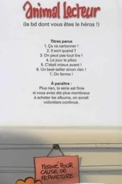 Animal lecteur Tome 7 : On ferme !, Sergio Salma