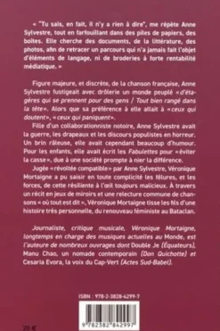 Anne Sylvestre, une vie en vrai, Véronique Mortaigne