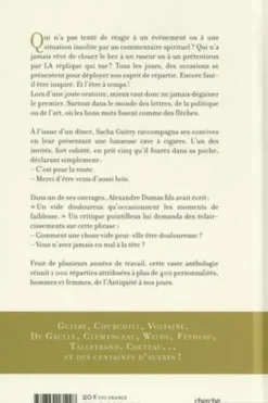 Anthologie de la répartie. Les 1 000 meilleures répliques, Julien Colliat