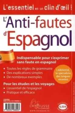 Anti-fautes d'espagnol, Larousse
