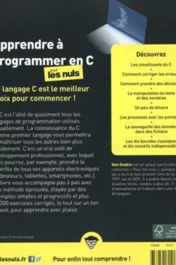 Apprendre à programmer en C pour les nuls. 3e édition, Dan Gookin