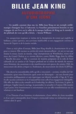 Billie Jean King, autobiographie d'une icône. Les combats d'une championne pour l'égalité