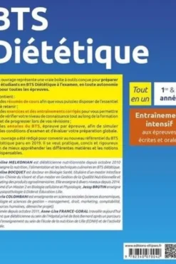 BTS Diététique Tout en un 1re et 2e années. Entraînement intensif aux épreuves écrites et orales, 2e édition, Caroline Melkonian