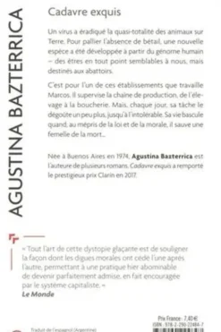 Cadavre exquis, Agustina Bazterrica