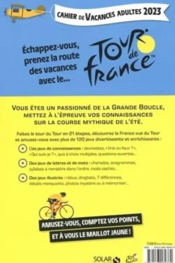 Cahier de vacances adultes Tour de France. 21 étapes, plus de 120 épreuves pour faire le tour du Tour, Edition 2023, Eric Mathivet