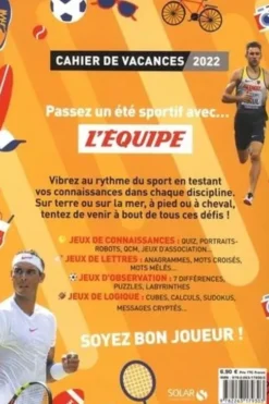 Cahier de vacances L'Equipe. 150 quiz et exercices pour vous mettre à l'épreuve, Edition 2022