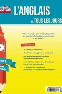 Cahier de vocabulaire. 54 séquences pour enrichir et consolider son anglais ! Objectif B1 niveau intermédiaire, Pierre Couturier