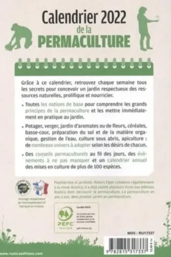 Calendrier de la permaculture. Tous les travaux mois par mois de janvier à décembre 2022, Edition 2022, Robert Elger