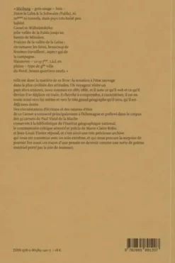Carnet 9. Allemagne & Varia, Paul Vidal de La Blache