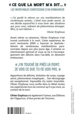 "Ce que la mort m'a dit...". Les incroyables confessions d'un embaumeur, Olivier Emphoux