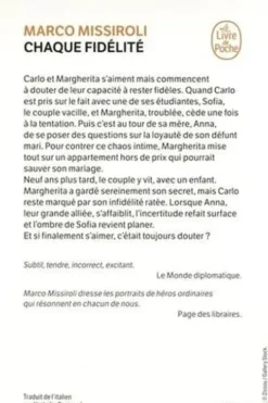 Chaque fidélité, Marco Missiroli