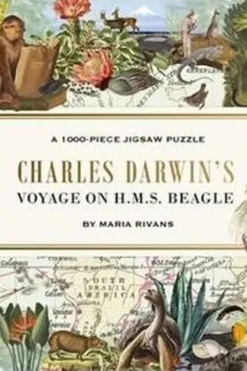 Charles Darwin's Voyage on H.M.S. Beagle. A 1000 Piece Jigsaw Puzzle, Edition en anglais, Maria Rivans
