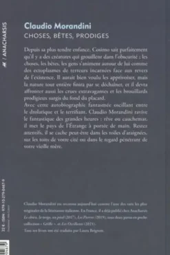 Choses, bêtes, prodiges, Claudio Morandini