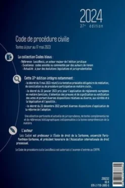 Code de procédure civile. Edition 2024, Loïc Cadiet