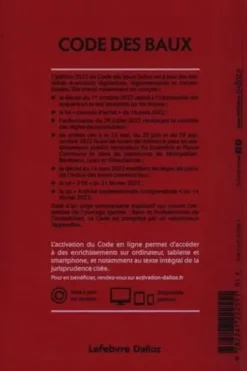 Code des baux. Annoté et commenté, Edition 2023, Dimitri Houtcieff