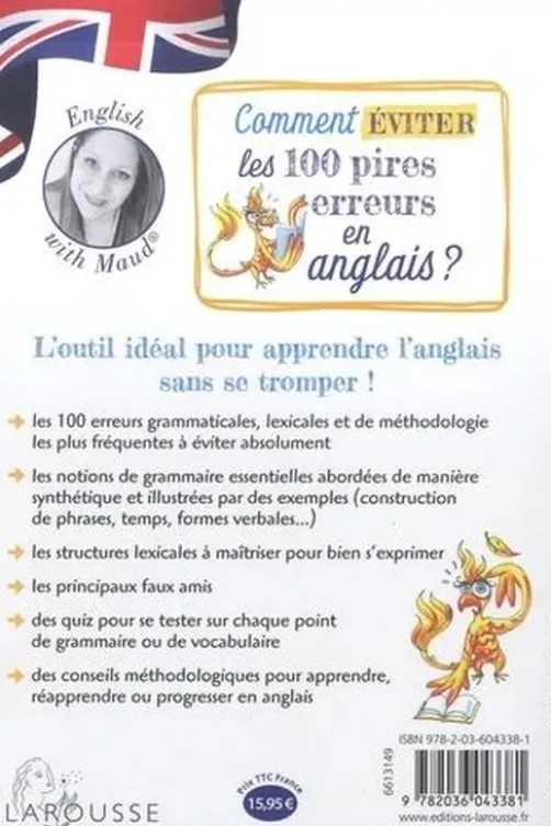 Comment éviter les 100 pires erreurs en anglais ? English with Maud, Maud Vuaillat