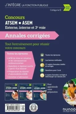 Concours ATSEM/ASEM externe, interne et 3e voie. Annales corrigées, Edition 2024-2025, Corinne Pelletier