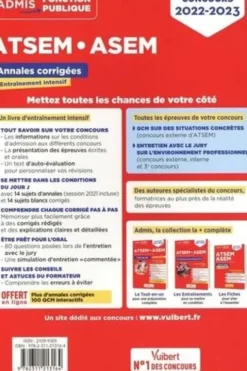 Concours ATSEM et ASEM catégorie C. Annales corrigées, Edition 2022-2023, Pierre-Brice Lebrun