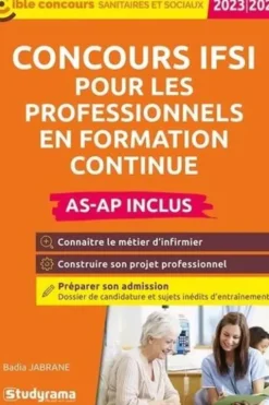 Concours IFSI pour professionnels en formation continue (AS-AP inclus). Edition 2020-2021, Badia Jabrane