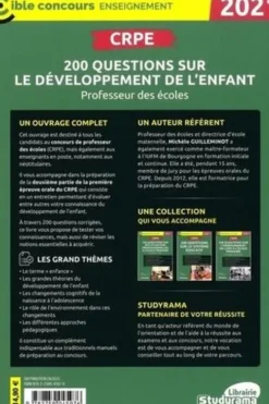 CRPE. 200 questions sur le développement de l'enfant , Edition 2021, Michèle Guilleminot