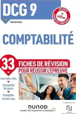 DCG 9 Comptabilité. Fiches de révision, 3e édition, Charlotte Disle
