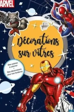 Décorations sur vitres Marvel. Des scènes à colorier + Des décorations pour tes fenêtres, Hemma