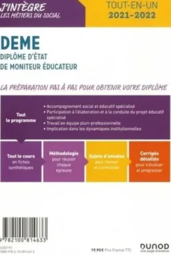 DEME, Diplôme d'Etat de moniteur éducateur. Tout-en-un, Edition 2021-2022, Vincent Pagès