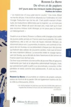 De rêves et de papiers. 547 jours avec les mineurs isolés étrangers, Rozenn Le Berre