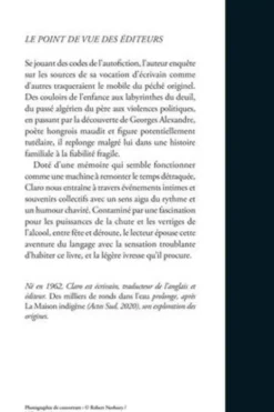 Des milliers de ronds dans l'eau, Claro