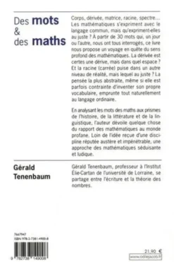 Des mots & des maths, Gérald Tenenbaum