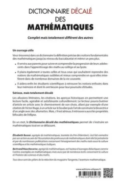 Dictionnaire décalé des mathématiques, Elisabeth Busser