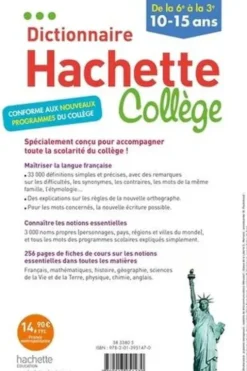 Dictionnaire Hachette Collège. De la 6e à la 3e, Bénédicte Gaillard