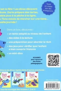 Dinos rigolos : Le fête de l'école. Niveau 1 début CP, Kathie Fagundez