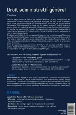 Droit administratif général. 5e édition, Benoît Plessix