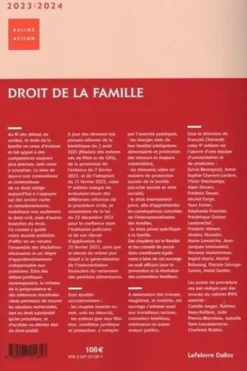 Droit de la famille. Edition 2023-2024, François Chénedé