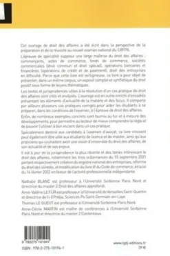 Droit des affaires. 5e édition, Nathalie Blanc