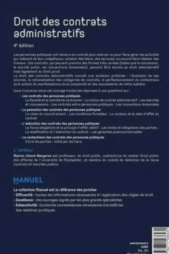 Droit des contrats administratifs. 4e édition, Marion Ubaud-Bergeron