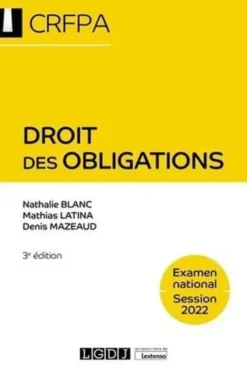 Droit des obligations. Edition 2022, Nathalie Blanc