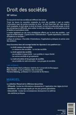 Droit des sociétés. 36e édition, Maurice Cozian