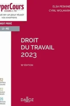Droit du travail. Edition 2023, Elsa Peskine