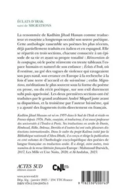 Eclats d'Irak. Suivi de Migrations, Kadhim Jihad Hassan